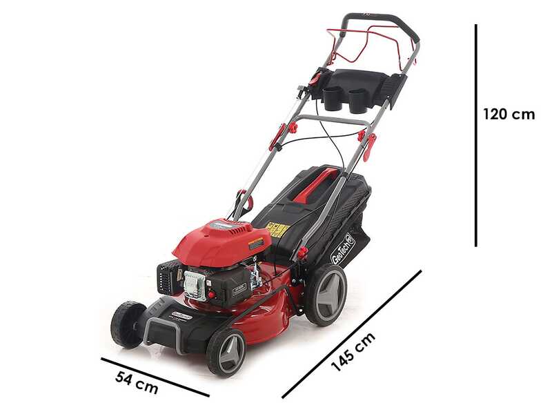 GeoTech S46-175 BMSGW Self-propelled Petrol Lawn Mower with 173 cc Engine - 4 in 1