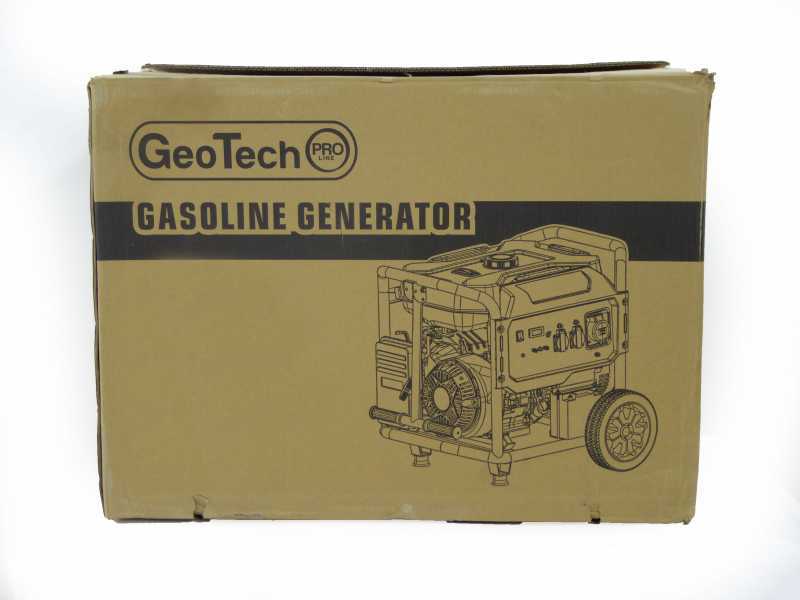 GeoTech Pro GGP 9500-3 ESA - 7.8 kW Wheeled Power Generator with AVR and Electric Start - DC 7.5 kW