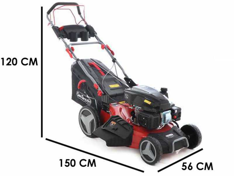 GeoTech PRO S53-225 BMSGW Self-propelled Lawn Mower - 224 cc - 4 in 1 - 53 cm Blade