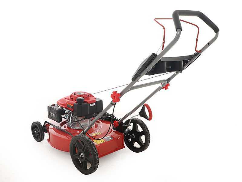 Push along lawn outlet mower
