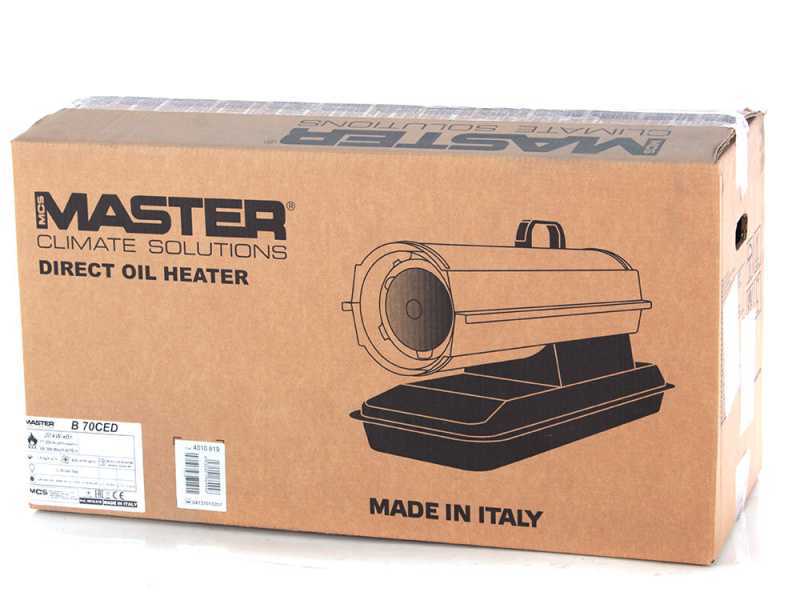 Master mod. B 70 CED -Direct Diesel-fuelled Hot Air Generator