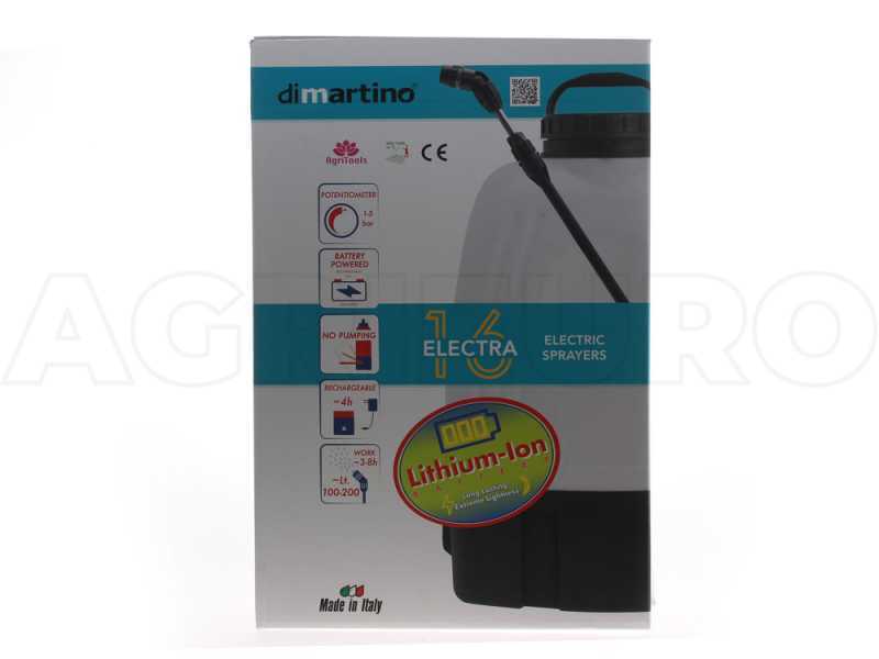 Di Martino Electra 16 Li-Ion - Shoulder Sprayer Pump - Lithium Battery - 17L