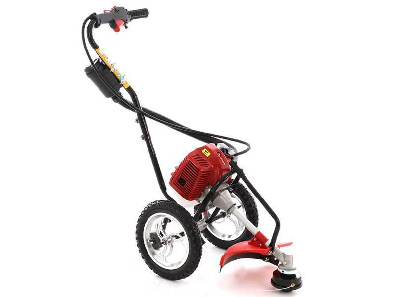 GeoTech WBC 520 Fuel mix wheeled push Brush cutter