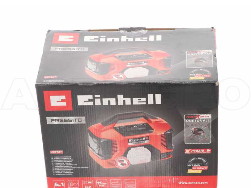 Einhell Pressito TE-AC 18/11 - Portable Compact Battery-powered Air Compressor - BATTERY AND CHARGER NOT INCLUDED