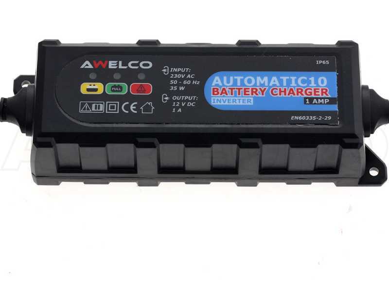 Awelco Automatic10 - Automatic Inverter Battery Charger - 12 V - Batteries up to 30Ah