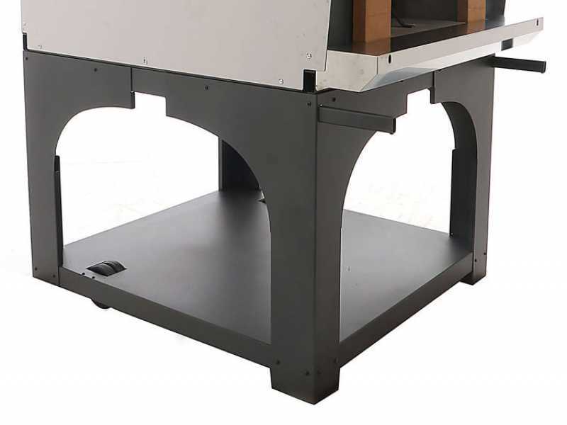 AgriEuro Premium Line Cibus Inox 1000 -  Outdoor Wood-fired Oven with 100 &Oslash; Chamber, 6 Pizzas