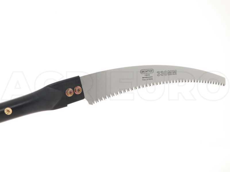 Curved-blade Pruning Saw 330 mm on oval 4 m telescopic pole Archman Art. 24+69