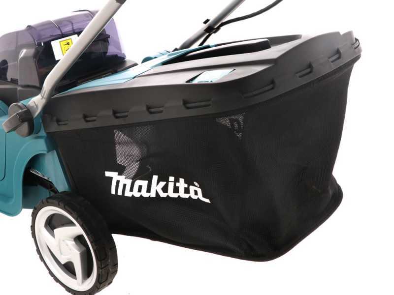 Makita DLM380PM2 Battery-powered Electric Lawn Mower  - 2 X 4Ah Batteries - 2 in 1 - 43 cm Cutting Width