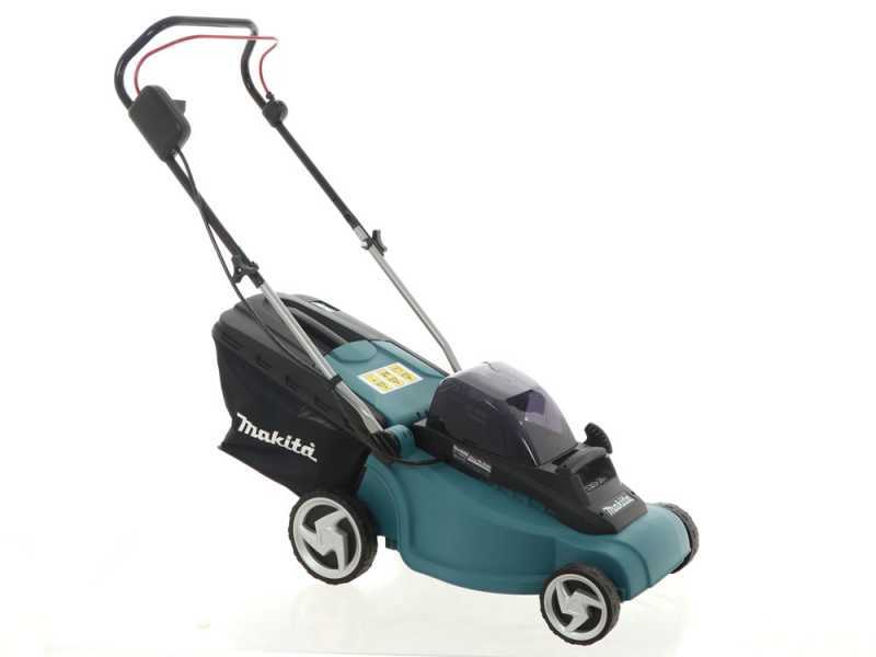 Makita DLM380PM2 battery powered electric lawn mower best deal