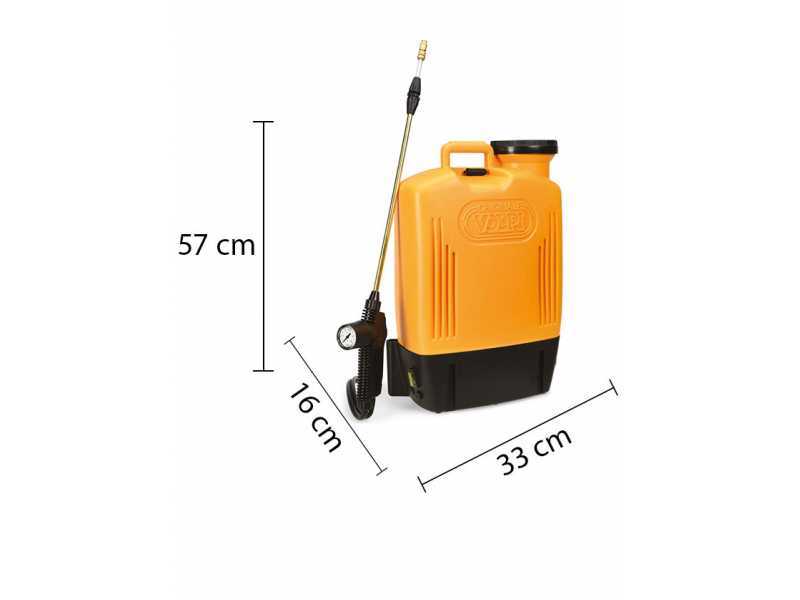 Volpi Elettrolithium 15 L - Battery-Powered Electric Sprayer Pump - Backpack - 12 V