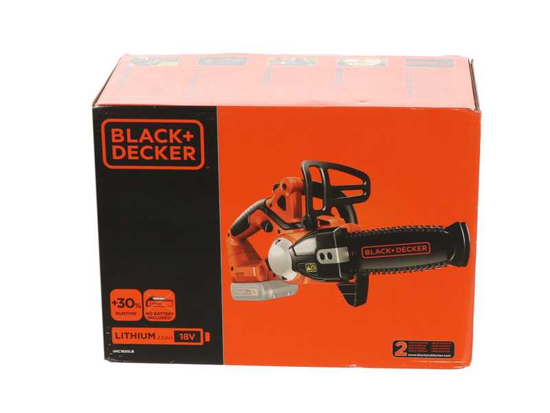 Black &amp; Decker GKC1820L20-QW - Electric Chainsaw - 18V 2Ah Lithium Battery - 35 cm Blade