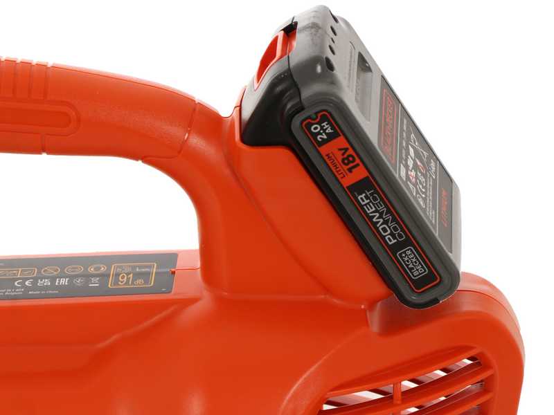 BCBL200L-QW Black &amp; Decker Axial Leaf Blower - 18 V 2 Ah Lithium Battery