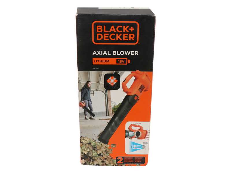 BCBL200L-QW Black &amp; Decker Axial Leaf Blower - 18 V 2 Ah Lithium Battery