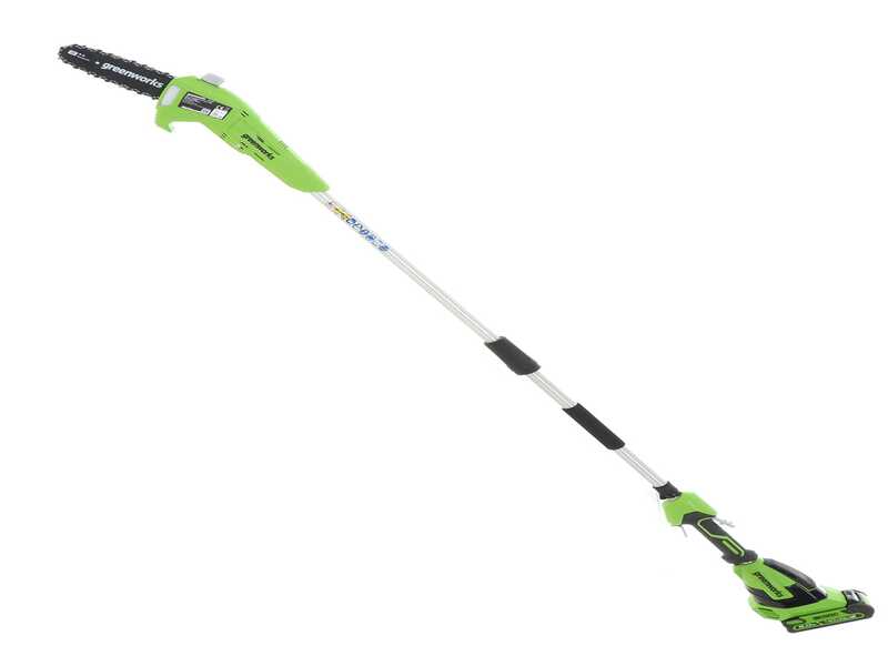 Greenworks G40PSF Battery-powered Pruner, 40V - Backpack, with Extension Pole - BATTERY AND BATERY CHARGER NOT INCLUDED