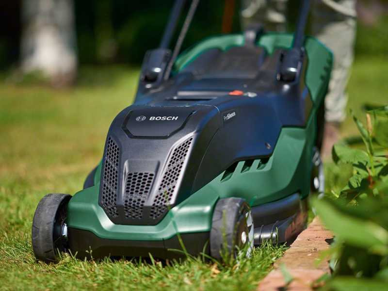 AdvancedRotak 750 BOSCH 650 electric lawn mower best deal on