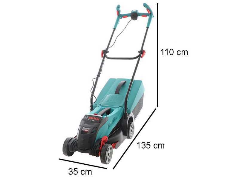 BOSCH Rotak 32 Li Electric Lawn Mower with 2Ah Lithium ion Battery Grass Collector 32 cm Cutting Width