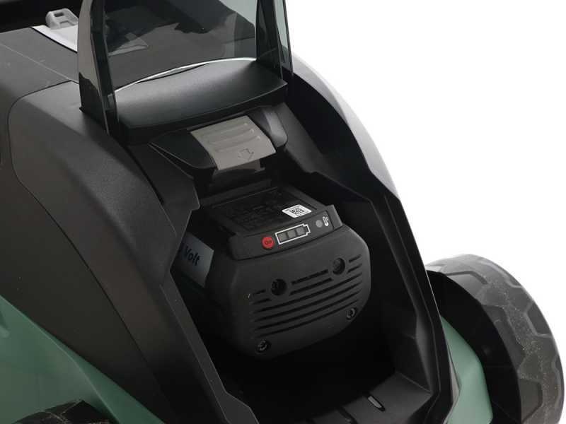 BOSCH UniversalRotak 36-560 Electric Lawn Mower with 2Ah 2 batteries - Grass Collector - 38 cm Cutting Width