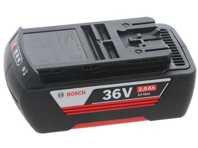 BOSCH UniversalRotak 36-560 Electric Lawn Mower with 2Ah 2 batteries - Grass Collector - 38 cm Cutting Width