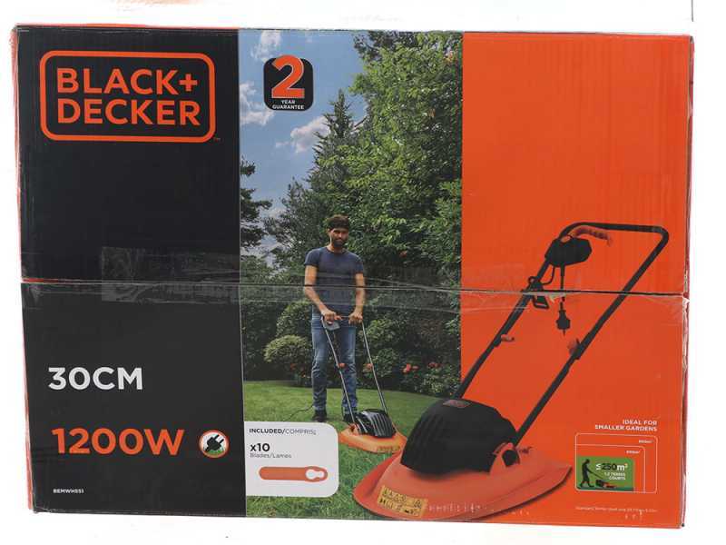 Black Decker BEMWH551 Q electric lawn mower best deal on AgriEuro