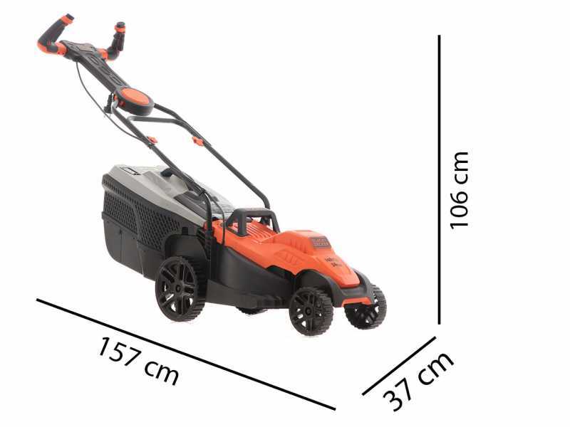 Black and decker 34cm lawn mower deals