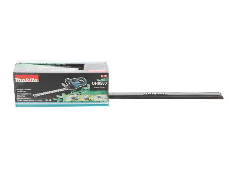 Makita UH6580 Electric Hedge Trimmer - 670 W, 65 cm Bar