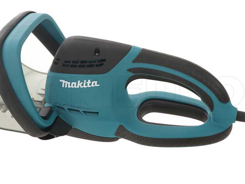Makita UH7580 Electric Hedge Trimmer - 670 W, 75 cm Bar