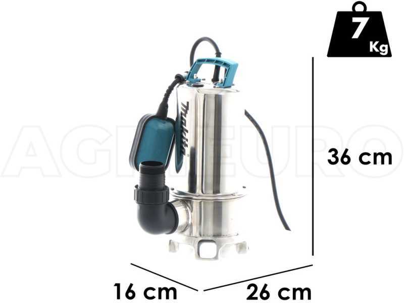 Makita PF1010 Electric Submersible Pump for dark water - electric pump rated at 1100W