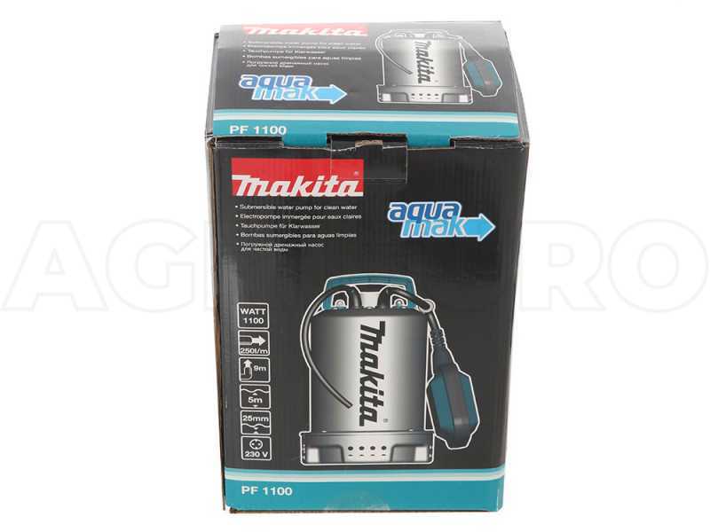 Makita PF1100 Electric Submersible Pump for clear water - electric pump 1100W