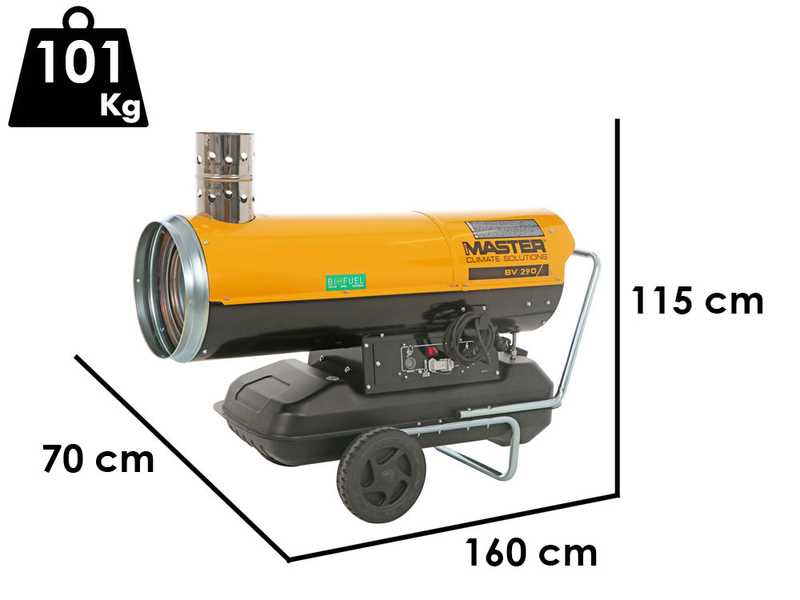 Master BV 290 E - Indirectly Heating Diesel-fuelled Hot Air Generator