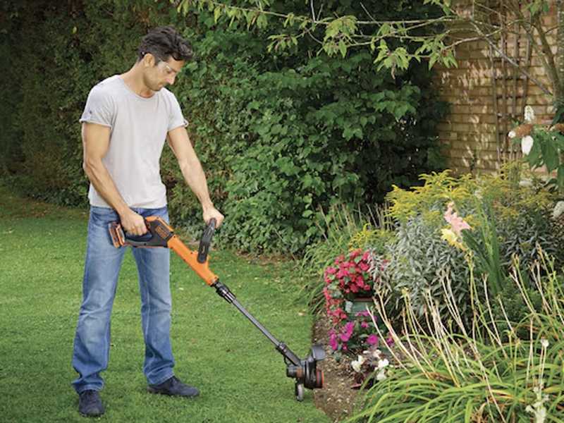 Black &amp; Decker STC1820EPC-QW Edge Strimmer - 18 V/ 2 Ah Lithium-ion Battery-powered Brush Cutter