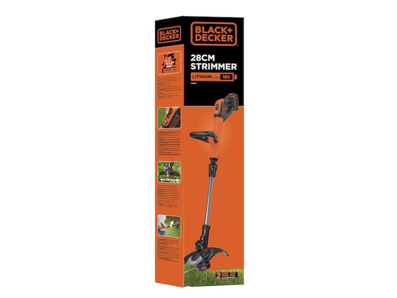 Black &amp; Decker STC1820EPC-QW Edge Strimmer - 18 V/ 2 Ah Lithium-ion Battery-powered Brush Cutter