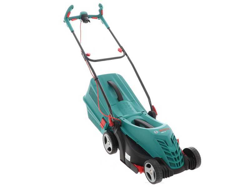 Bosch 340 rotak corded rotary lawnmower & art 23 deals sl trimmer set