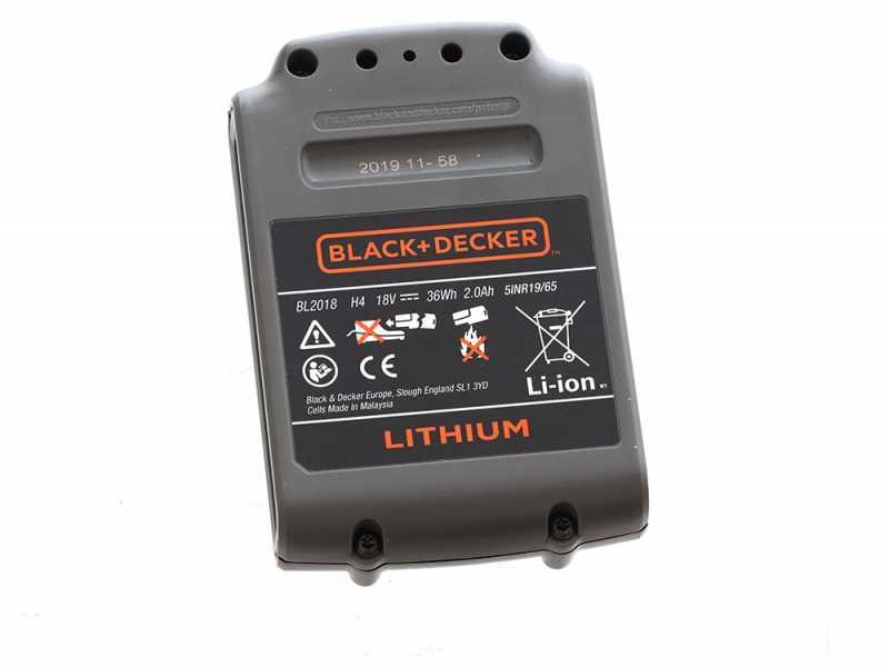 Buy Black + Decker 2.0Ah Lithium-Ion Battery - 18V