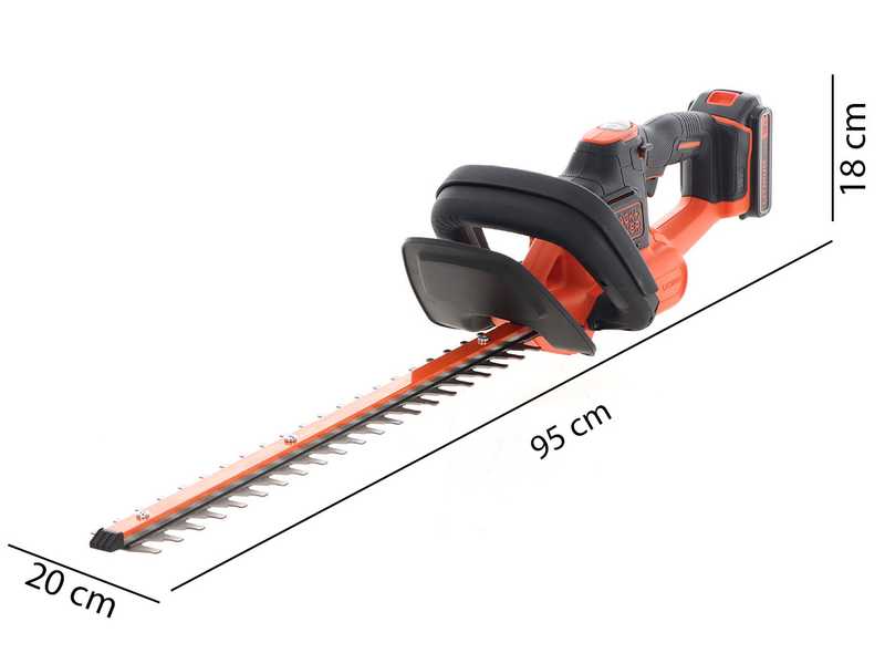 Black and decker hedger battery best sale