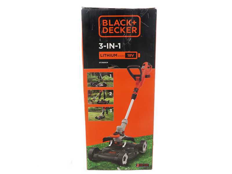 Black &amp; Decker STC1820CM-QW Edge Strimmer 3 in 1 - 18 V/ 2 Ah Lithium-ion Battery-powered Brush Cutter