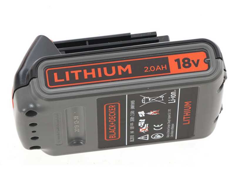 Black and decker 2025 18v strimmer battery