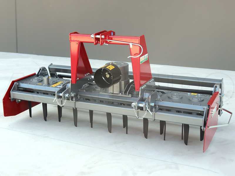 RF225 Power Harrow - 225 cm Working Width - 20 Blades Heavy Series - Cage Roller