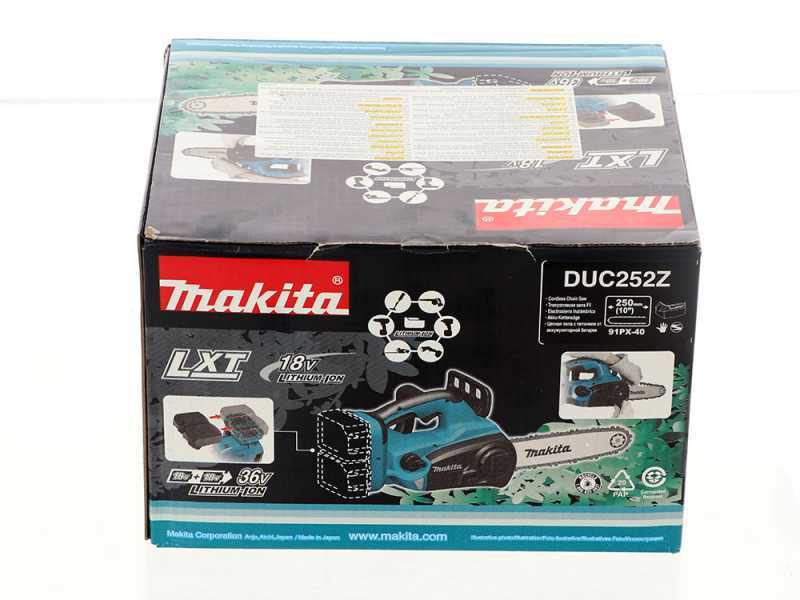Makita DUC252Z - Battery-powered Electric Chainsaw - 18V - WITHOUT BATTERY AND CHARGER 