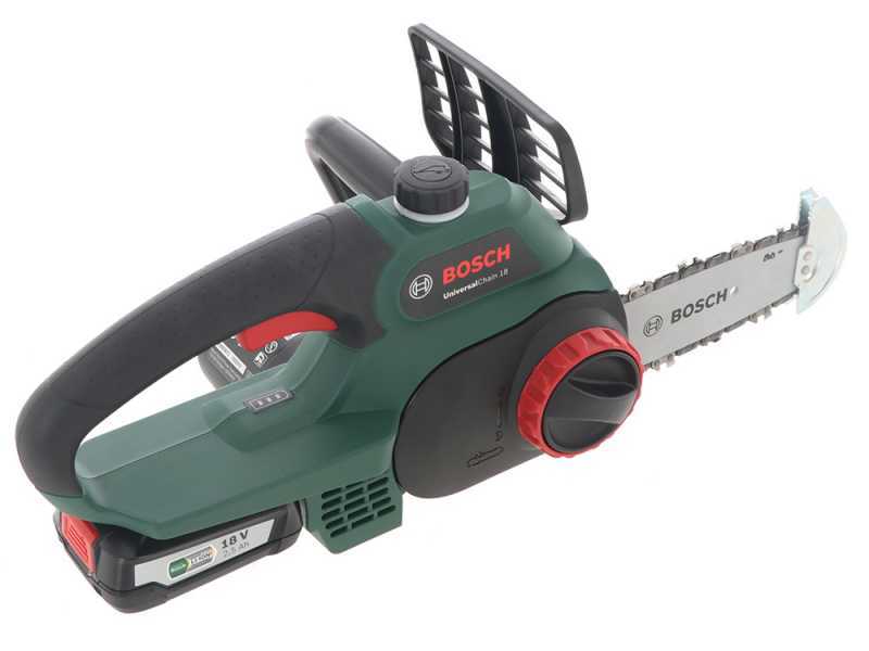 Bosch battery operated outlet chainsaw
