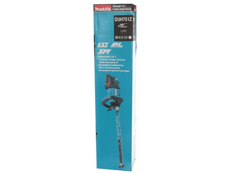 Makita DUH751 Battery-powered Hedge Trimmer - 75 cm blade - battery and battery charger included