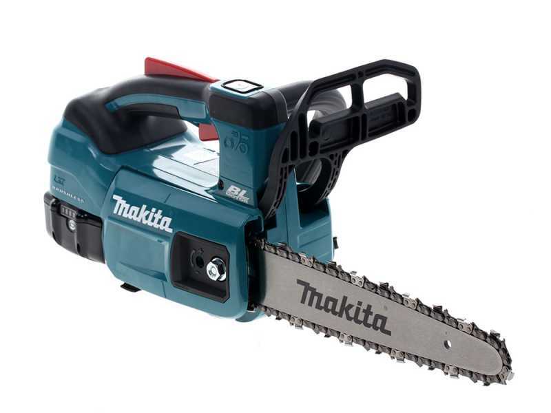 Makita DUC254C battery powered electric chainsaw 18V battery and charger included Carving cutting bar