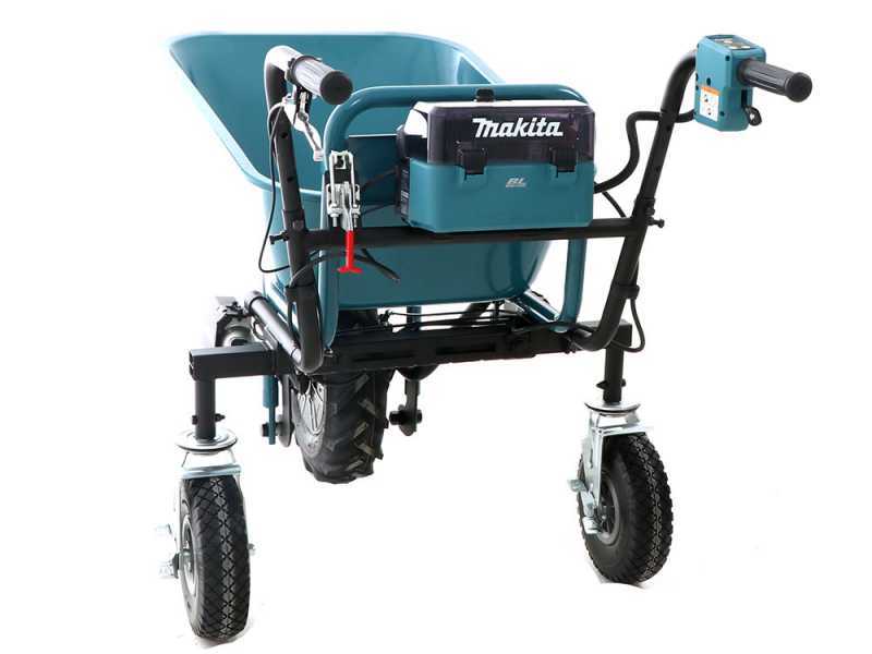 Makita DCU180 electric wheelbarrow with basin 5 Ah 18V battery 2x18v