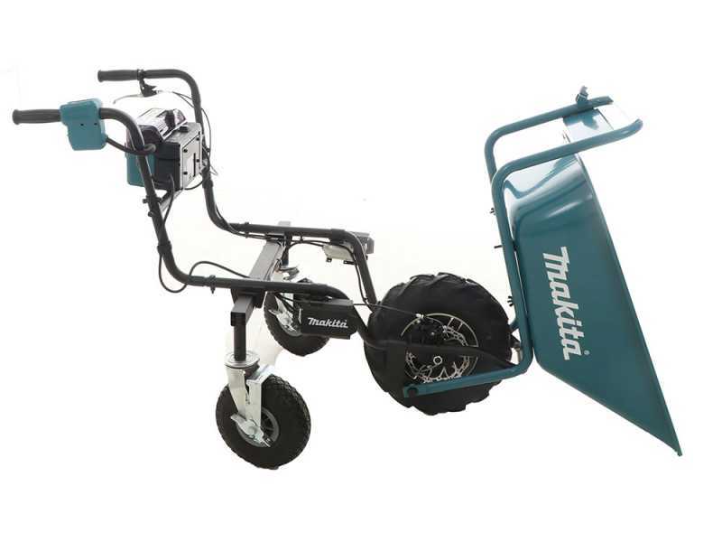 Makita DCU180 electric wheelbarrow with basin 5 Ah 18V battery 2x18v