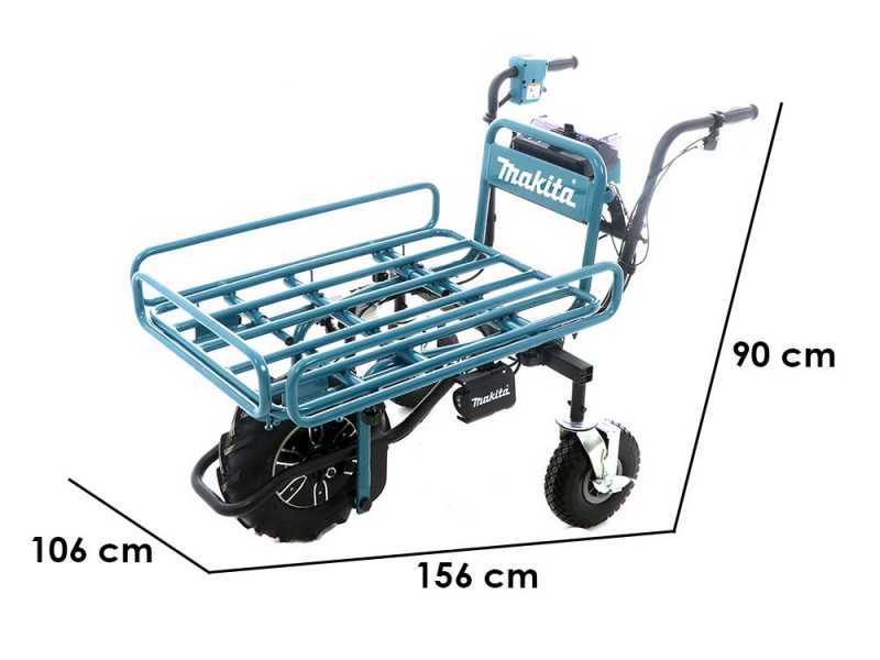 Makita DCU180 electric wheelbarrow with tubular frame - WITHOUT BATTERIES