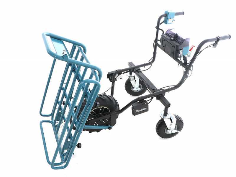 Makita DCU180 electric wheelbarrow with tubular frame - WITHOUT BATTERIES