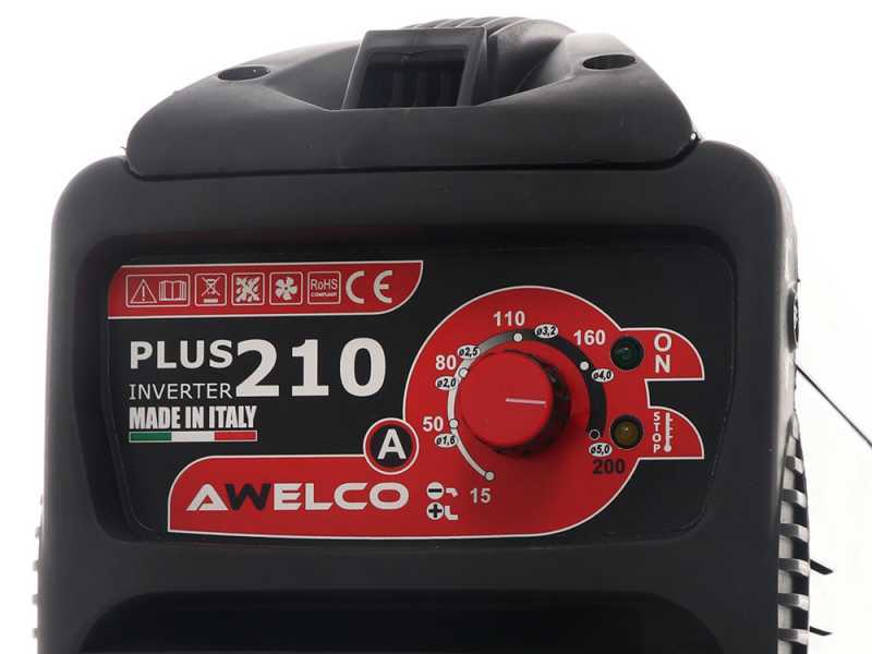Awelco Plus 210 - 200A - 230V Direct Current MMA Electrode Inverter Welding Machine