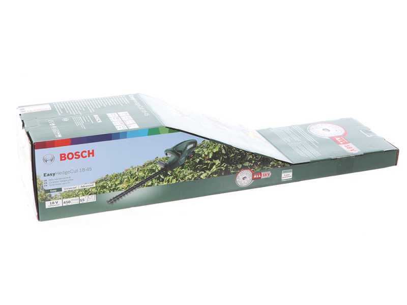 BOSCH EasyHedgeCut 18-45 battery-powered hedge trimmer - 45 cm blade - WITHOUT BATTERY