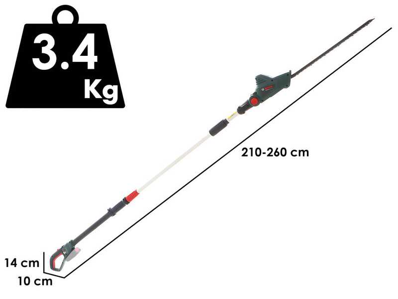 Bosch UnversalHedgePole 18 electric hedge trimmer on telescopic extension pole - WITHOUT BATTERY