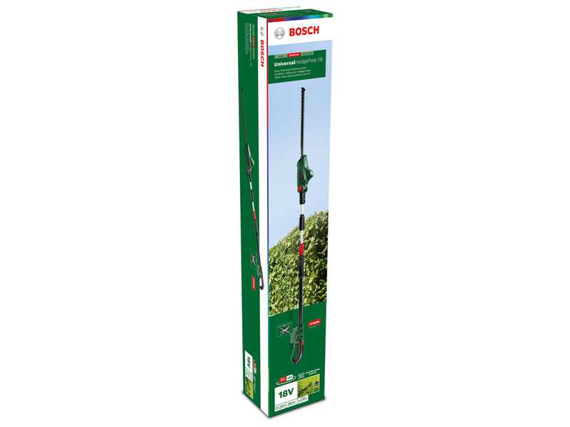 Bosch UnversalHedgePole 18 electric hedge trimmer on telescopic extension pole - WITHOUT BATTERY