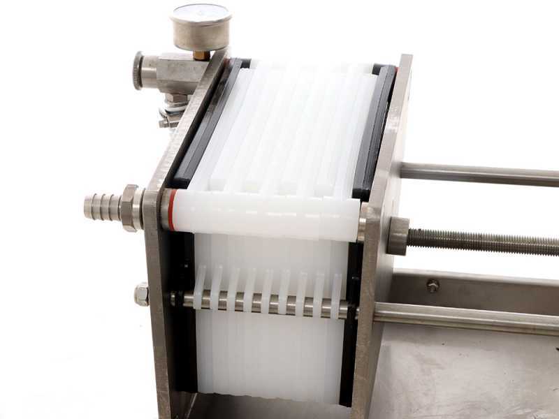 Grifo Professional FCP10-Olio - Wheeled Oil Carton Filter - Stainless Steel Pump